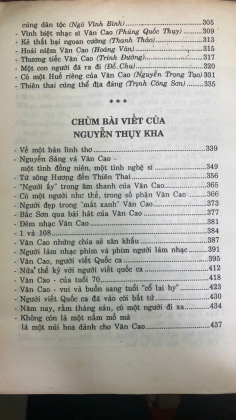 VĂN CAO CUỘC ĐỜI VÀ TÁC PHẨM