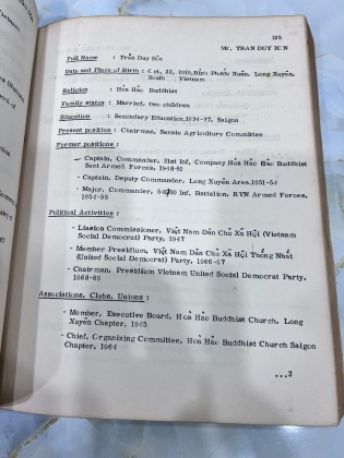 NHÂN VẬT VIỆT NAM 1972 - WHO'S WHO IN VIETNAM 1972