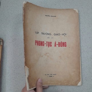 LẬP TRƯỜNG GIÁO HỘI ĐỐI VỚI PHONG TỤC Á ĐÔNG - NGUYỄN PHƯƠNG