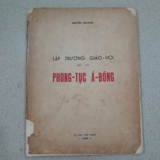 LẬP TRƯỜNG GIÁO HỘI ĐỐI VỚI PHONG TỤC Á ĐÔNG - NGUYỄN PHƯƠNG