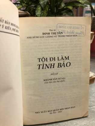 TÔI ĐI LÀM TÌNH BÁO - ĐINH THỊ VÂN