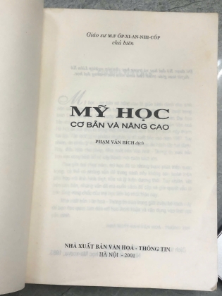 MỸ HỌC CƠ BẢN VÀ NÂNG CAO - PHẠM VĂN BÍCH (DỊCH)