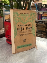 KHẢO LUẬN LUẬT THƠ - LAM GIANG