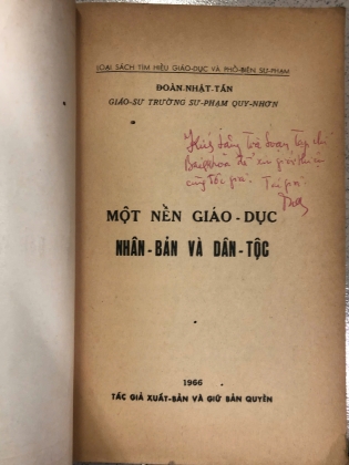 MỘT NỀN GIÁO DỤC NHÂN BẢN VÀ DÂN TỘC - ĐOÀN NHẬT TẤN