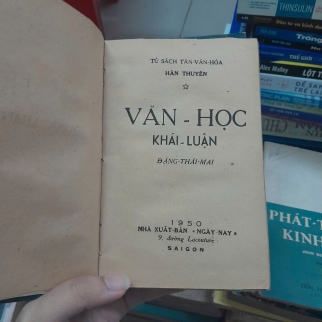 VĂN HỌC KHÁI LUẬN - ĐẶNG THÁI MAI