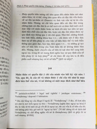 CÁC NGUYÊN LÝ CỦA TRIẾT HỌC PHÁP QUYỀN - G.W.F.HEGEL
