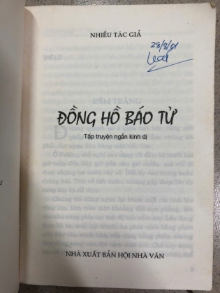 ĐỒNG HỒ BÁO TỬ - THẾ LỮ, NGUYỄN TUÂN,...