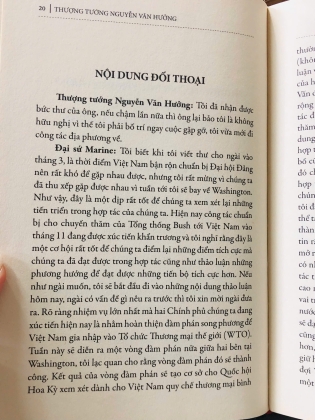 ĐỐI THOẠI VỚI CÁC PHÁI ĐOÀN HOA KỲ - NGUYỄN VĂN HƯỞNG
