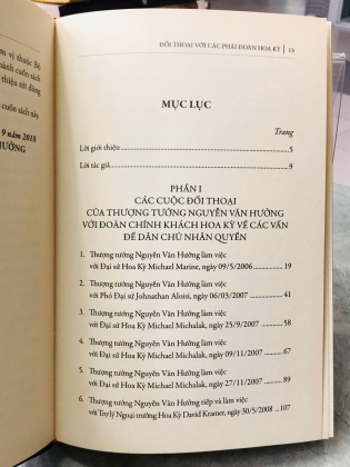 ĐỐI THOẠI VỚI CÁC PHÁI ĐOÀN HOA KỲ - NGUYỄN VĂN HƯỞNG