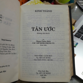 KINH THÁNH TÂN ƯỚC - TRẦN NGỌC THAO (DỊCH GIẢ)