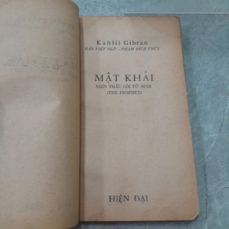 MẬT KHẢI - KAHLIL GIBRAN