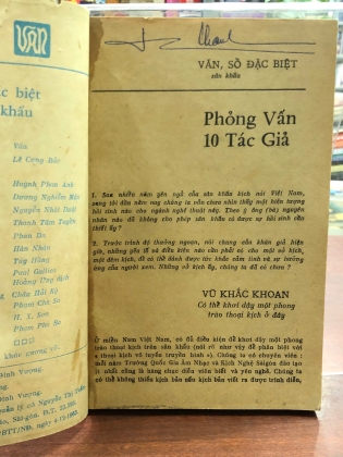 VĂN - SỐ ĐẶC BIỆT: SÂN KHẤU