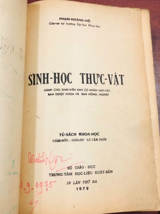 SINH HỌC THỰC VẬT 