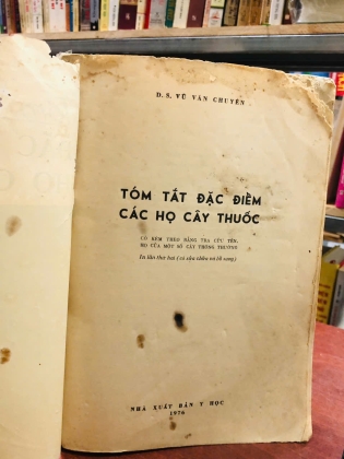 TÓM TẮT ĐẶC ĐIỂM CÁC HỌ CÂY THUỐC - VŨ VĂN CHUYÊN