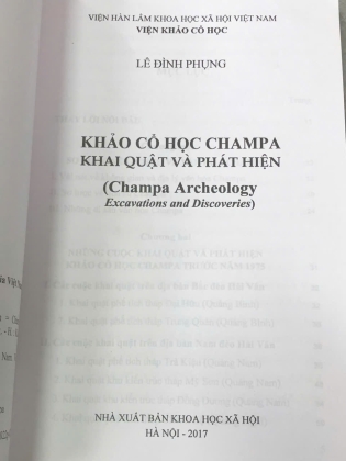 KHẢO CỔ HỌC CHAMPA KHAI QUẬT VÀ PHÁT HIỆN - LÊ ĐÌNH PHỤNG