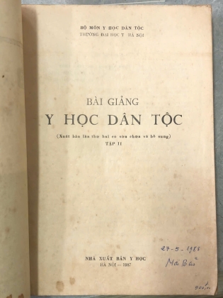 BÀI GIẢNG Y HỌC DÂN TỘC