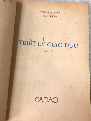 TRIẾT LÝ GIÁO DỤC - KIM ĐỊNH
