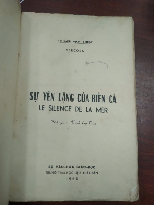 SỰ YÊN LẶNG CỦA BIỂN CẢ - VERCORS