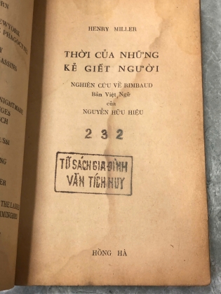 THỜI CỦA NHỮNG KẺ GIẾT NGƯỜI - HENRY MILLER