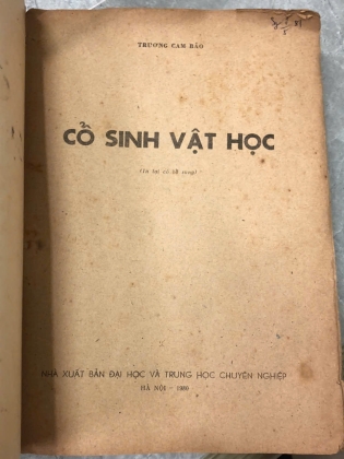 CỔ SINH VẬT HỌC - TRƯƠNG CAM BẢO