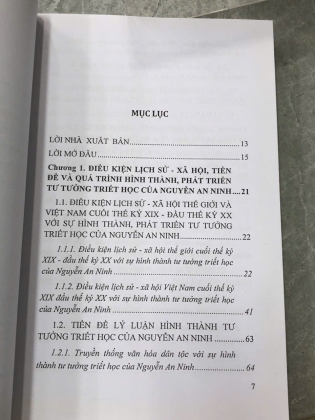 TƯ TƯỞNG TRIẾT HỌC CỦA NGUYỄN AN NINH - CAO XUÂN LONG