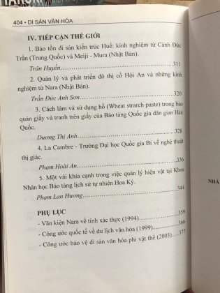 DI SẢN VĂN HOÁ BẢO TỒN VÀ PHÁT TRIỂN - NGUYỄN ĐÌNH THANH