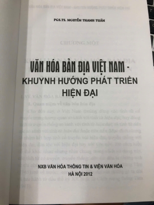 VĂN HOÁ BẢN ĐỊA VIỆT NAM - KHUYNH HƯỚNG PHÁT TRIỂN HIỆN ĐẠI - NGUYỄN THANH TUẤN