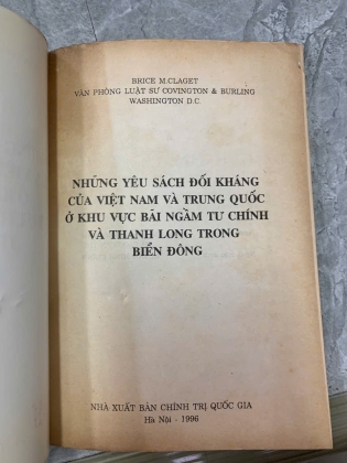 NHỮNG YÊU SÁCH ĐỐI KHÁNG CỦA VIỆT NAM VÀ TRUNG QUỐC Ở KHU VỰC BÃI NGẦM TƯ CHÍNH VÀ THANH LONG TRONG BIỂN ĐÔNG
