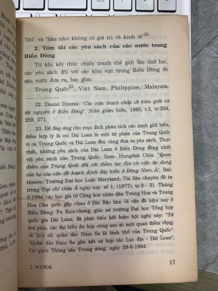 NHỮNG YÊU SÁCH ĐỐI KHÁNG CỦA VIỆT NAM VÀ TRUNG QUỐC Ở KHU VỰC BÃI NGẦM TƯ CHÍNH VÀ THANH LONG TRONG BIỂN ĐÔNG