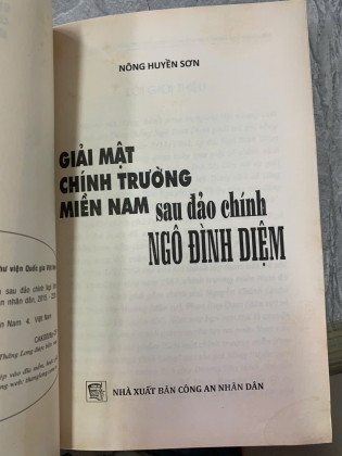 GIẢI MẬT CHIẾN TRƯỜNG MIỀN NAM SAU ĐẢO CHÍNH NGÔ ĐÌNH DIỆM - NÔNG HUYỀN SƠN