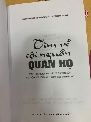 TÌM VỀ CỘI NGUỒN QUAN HỌ - HOÀNG CHƯƠNG (Chủ nhiệm)