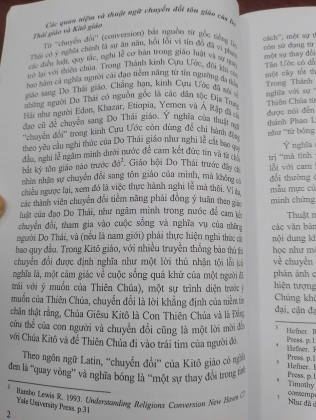 CHUYỂN ĐỔI TÔN GIÁO MỘT SỐ VẤN ĐỀ LÝ THUYẾT VÀ LỊCH SỬ - TRƯƠNG VĂN CHUNG