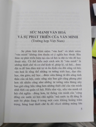 VĂN HOÁ VÀ VĂN MINH VĂN HOÁ CHÂN LÝ VÀ VĂN HOÁ DỊCH LÝ - HOÀNG NGỌC HIẾN