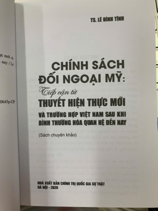 CHÍNH SÁCH ĐỐI NGOẠI MỸ: TIẾP CẬN TỪ THUYẾT HIỆN THỰC MỚI - LÊ ĐÌNH TĨNH