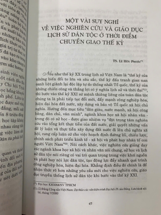 ĐỔI MỚI NGHIÊN CỨU VÀ GIẢNG DẠY LỊCH SỬ - VÕ VĂN SEN