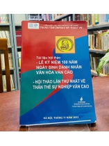 LỄ KỶ NIỆM 100 NĂM NGÀY SINH DANH NHÂN VĂN HÓA VĂN CAO - TÀI LIỆU HỘI THẢO 