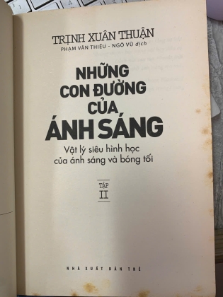 NHỮNG CON ĐƯỜNG CỦA ÁNH SÁNG (TẬP 1, 2) - TRỊNH XUÂN THUẬN
