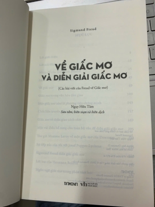 VỀ GIẤC MƠ VÀ DIỄN GIẢI GIẤC MƠ - SIGMUND FREUD