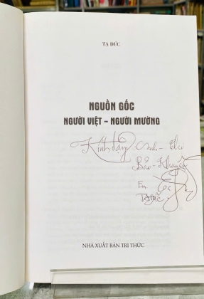 NGUỒN GỐC NGƯỜI VIỆT - NGƯỜI MƯỜNG - TẠ ĐỨC 