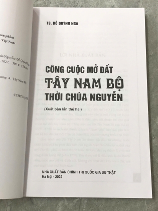 CÔNG CUỘC MỞ ĐẤT TÂY NAM BỘ THỜI CHÚA NGUYỄN - ĐỖ QUỲNH NGA