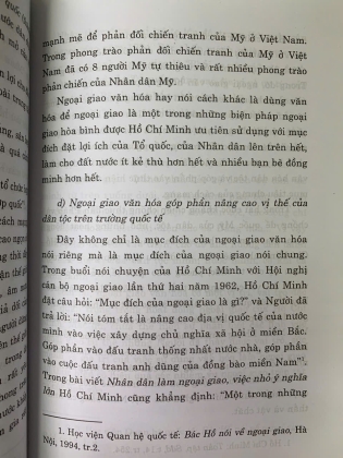NGOẠI GIAO VĂN HÓA HỒ CHÍ MINH VÀ SỰ VẬN DỤNG CỦA ĐẢNG CỘNG SẢN VIỆT NAM TRONG QUÁ TRÌNH HỘI NHẬP QUỐC TẾ 