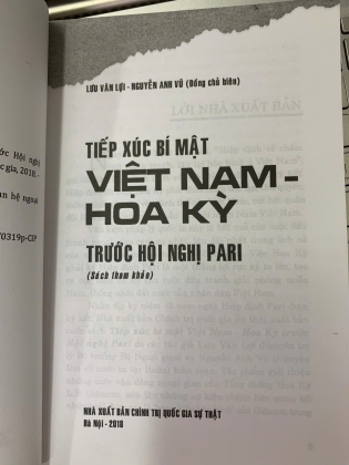 TIẾP XÚC BÍ MẬT VIỆT NAM HOA KỲ TRƯỚC HỘI NGHỊ PARI