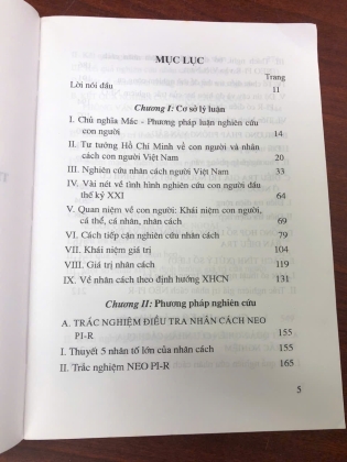 NGHIÊN CỨU GIÁ TRỊ NHÂN CÁCH THEO PHƯƠNG PHÁP NEO PI-R CẢI BIÊN - PHẠM MINH HẠC