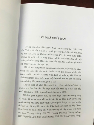 LỊCH SỬ KHÁNG CHIẾN CHỐNG MỸ CỨU NƯỚC 1954 - 1975 (TRỌN BỘ)