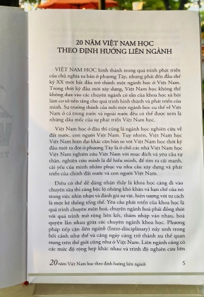20 NĂM VIỆT NAM HỌC THEO ĐỊNH HƯỚNG LIÊN NGÀNH 