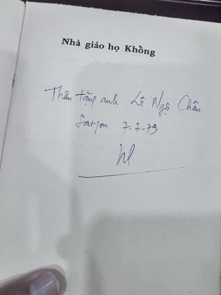 NHÀ GIÁO HỌ KHỔNG (BẢN ĐẶC BIỆT CÓ THỦ BÚT TÁC GIẢ) - NGUYỄN HIẾN LÊ
