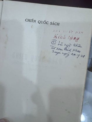 CHIẾN QUỐC SÁCH - BẢN ĐẶC BIỆT-  GIẢN CHI VÀ NGUYỄN HIẾN LÊ 