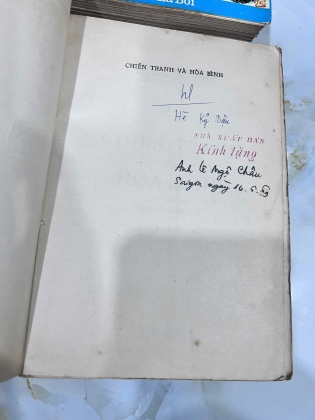 CHIẾN TRANH VÀ HÒA BÌNH ( BẢN ĐẶC BIỆT  CÓ CHỮ KÝ CỦA DỊCH GIẢ) - NGUYỄN HIẾN LÊ