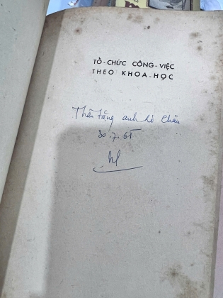 TỔ CHỨC CÔNG VIỆC THEO KHOA HỌC ( CÓ THỦ BÚT TÁC GIẢ) - NGUYỄN HIẾN LÊ
