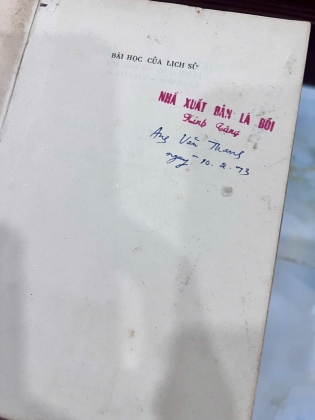 BÀI HỌC CỦA LỊCH SỬ ( BẢN ĐẶC BIỆT) - NGUYỄN HIẾN LÊ